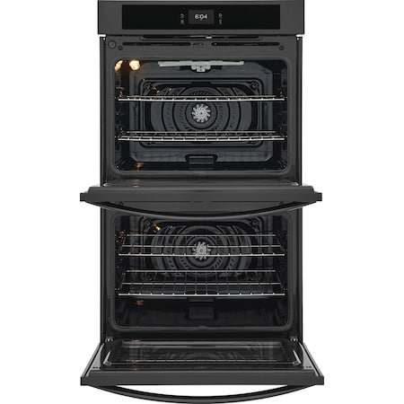 Frigidaire Frigidaire 30-in. Double Electric Convection Wall Oven, Black FCWD3027AB